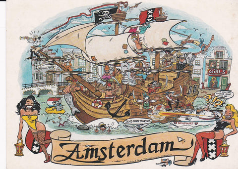 POSTAL B6830: AMSTERDAM: RECUERDO