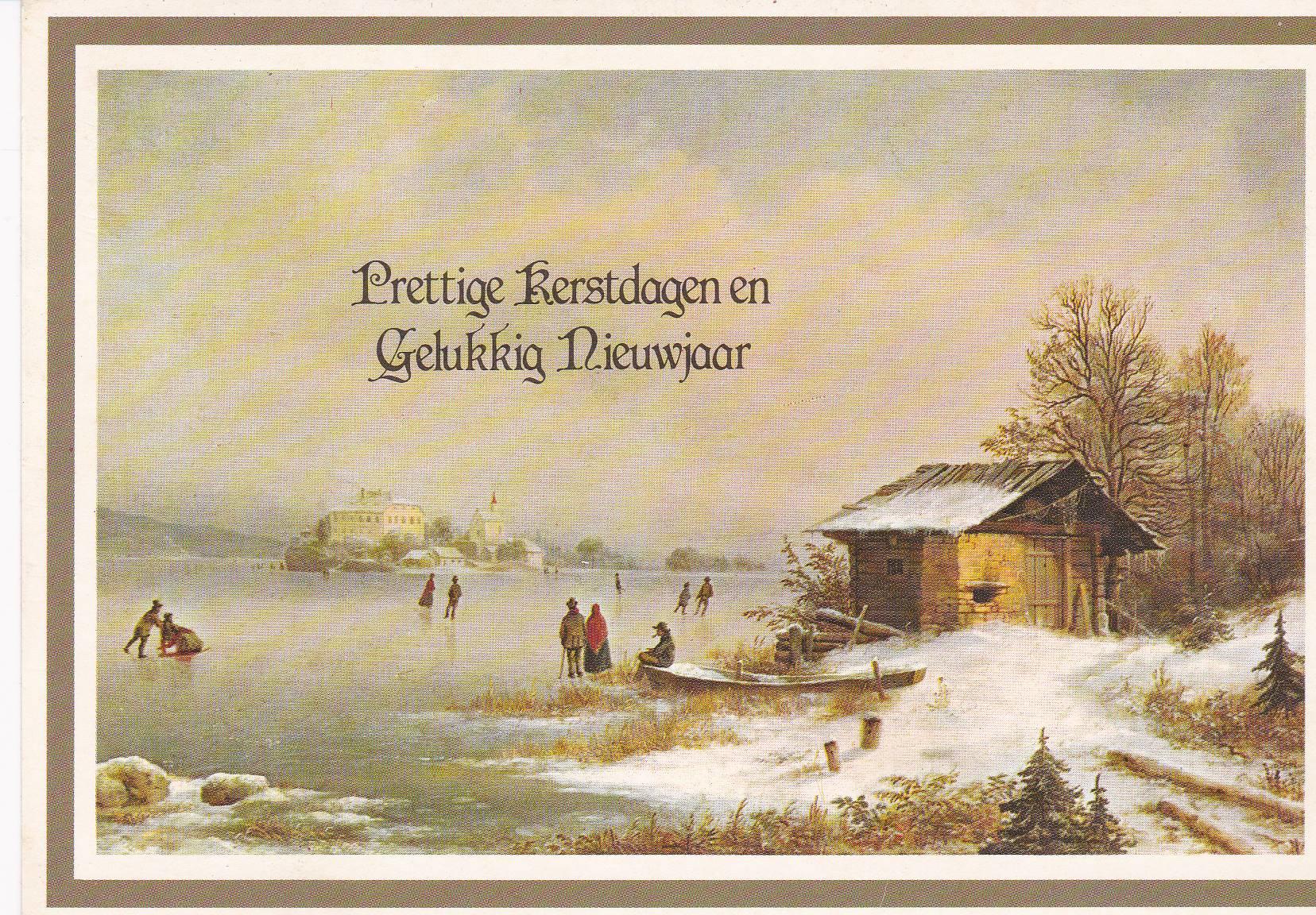 POSTAL B6846: FELICITACION NAVIDEÑA HOLANDESA