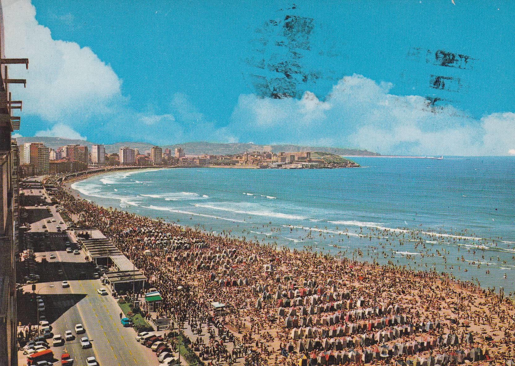 POSTAL B6895: GIJON: PLAYA SAN LORENZO