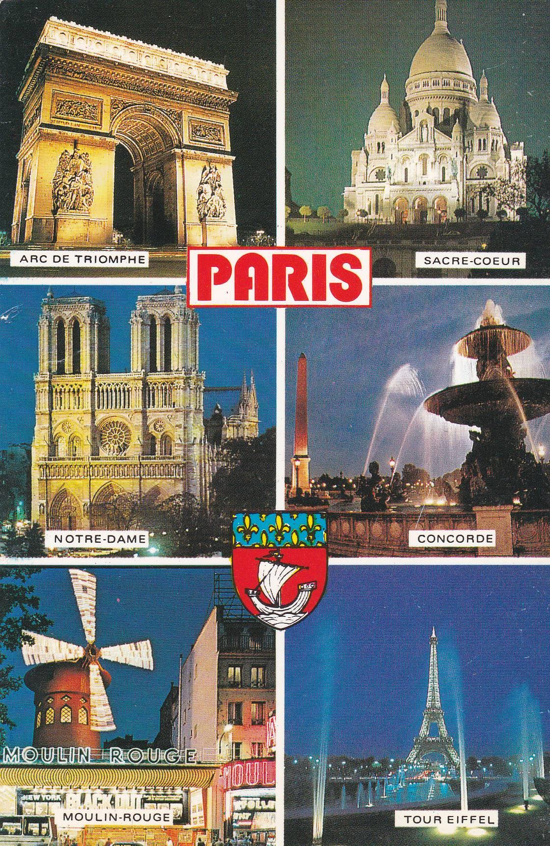 POSTAL B6906: PARIS: DIVERSOS ASPECTOS