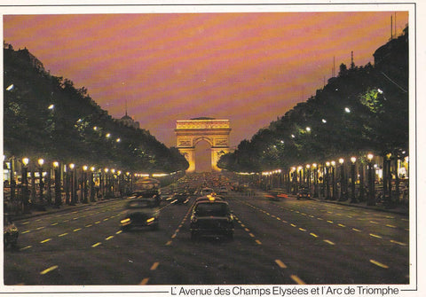 POSTAL B6910: PARIS: ARCO DE TRIUMFO