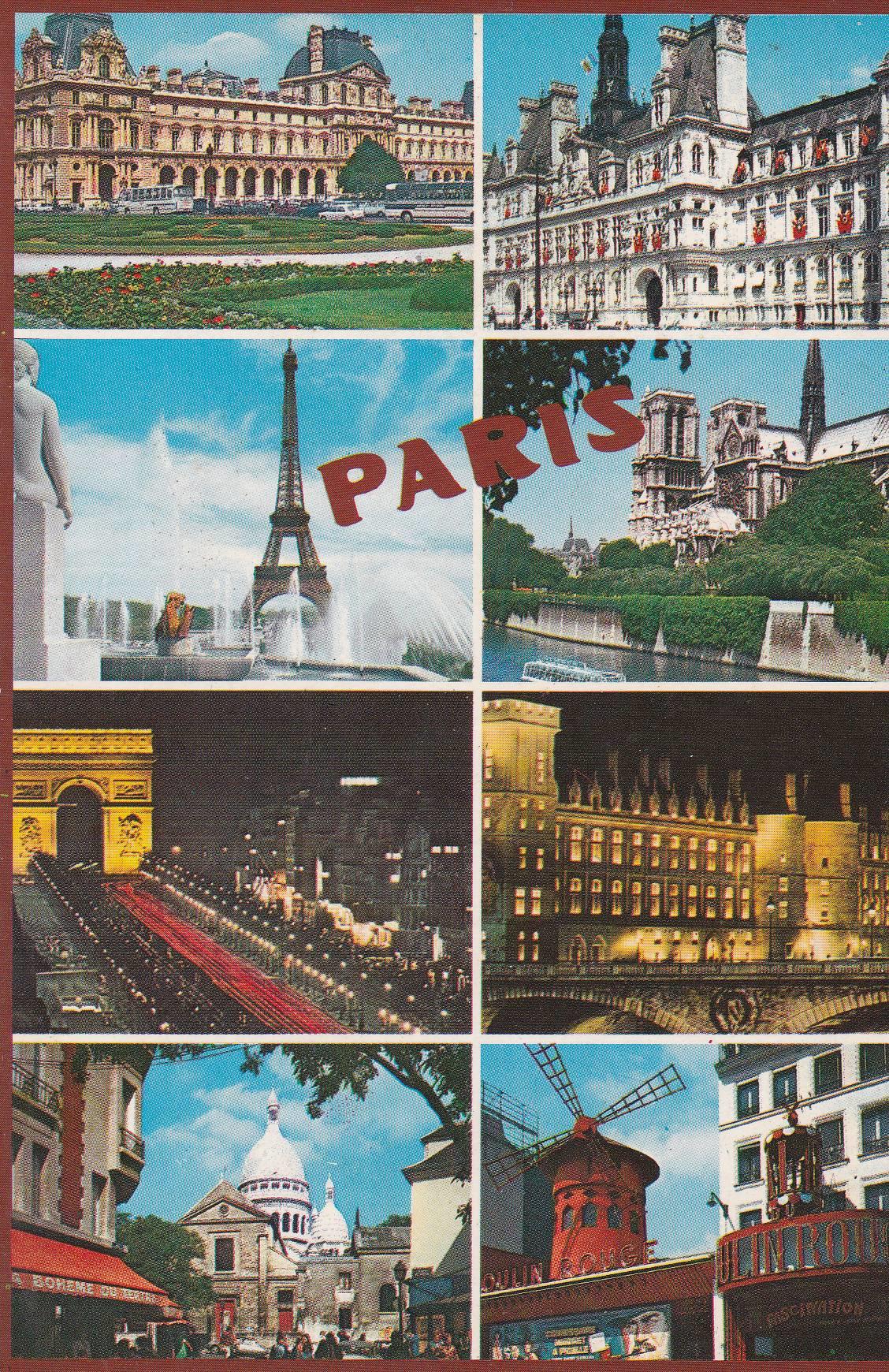 POSTAL B6918: PARIS: DIVERSOS ASPECTOS