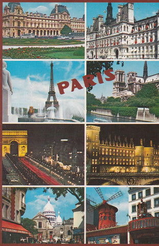 POSTAL B6918: PARIS: DIVERSOS ASPECTOS