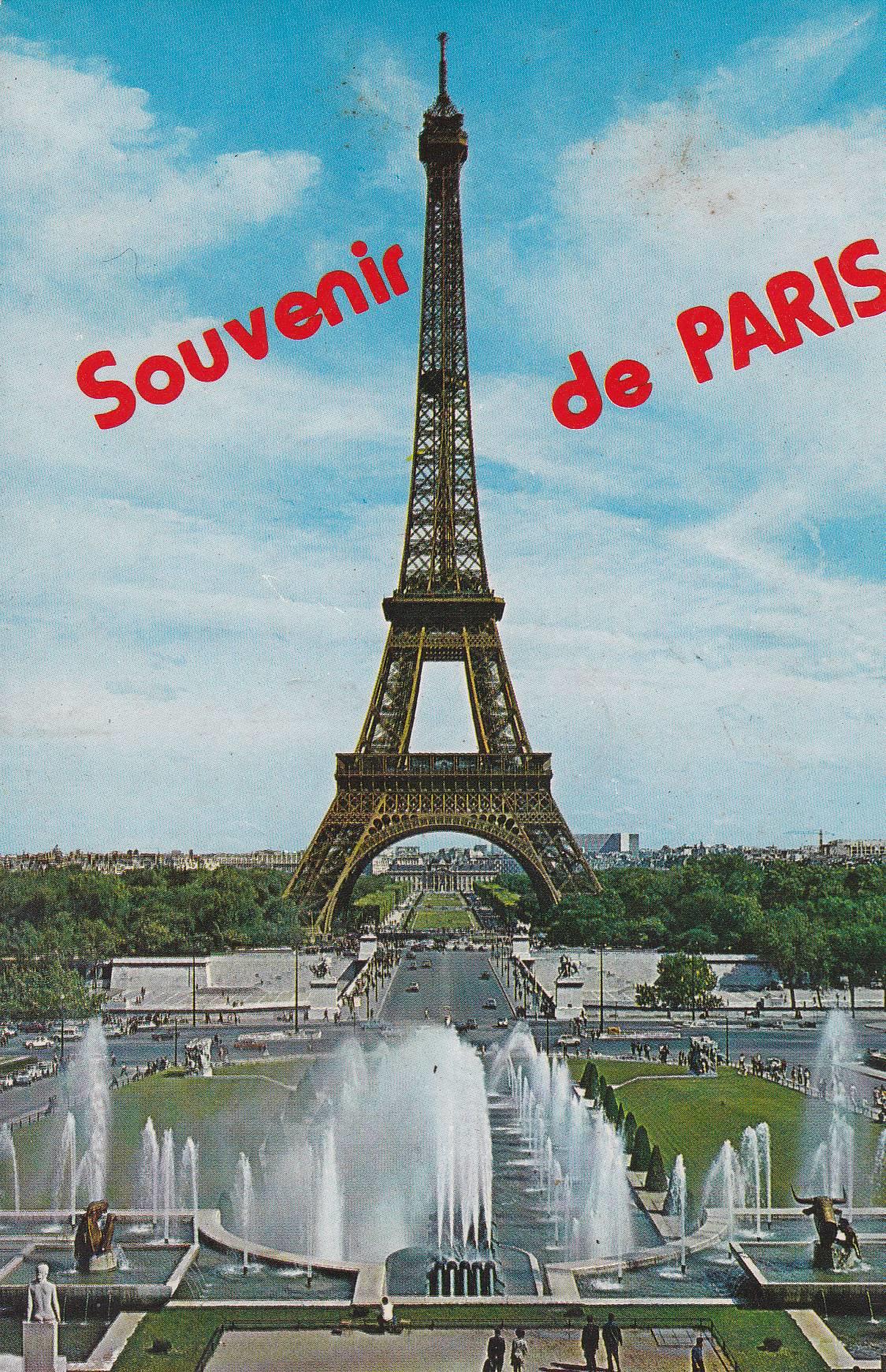 POSTAL B6919: PARIS: LA TOUR EIFFEL