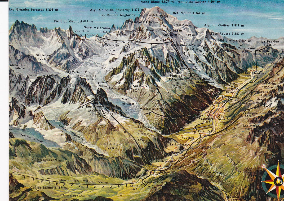 POSTAL B6943: MONT BLANC: CHAMONIX