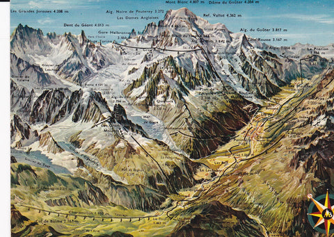 POSTAL B6943: MONT BLANC: CHAMONIX