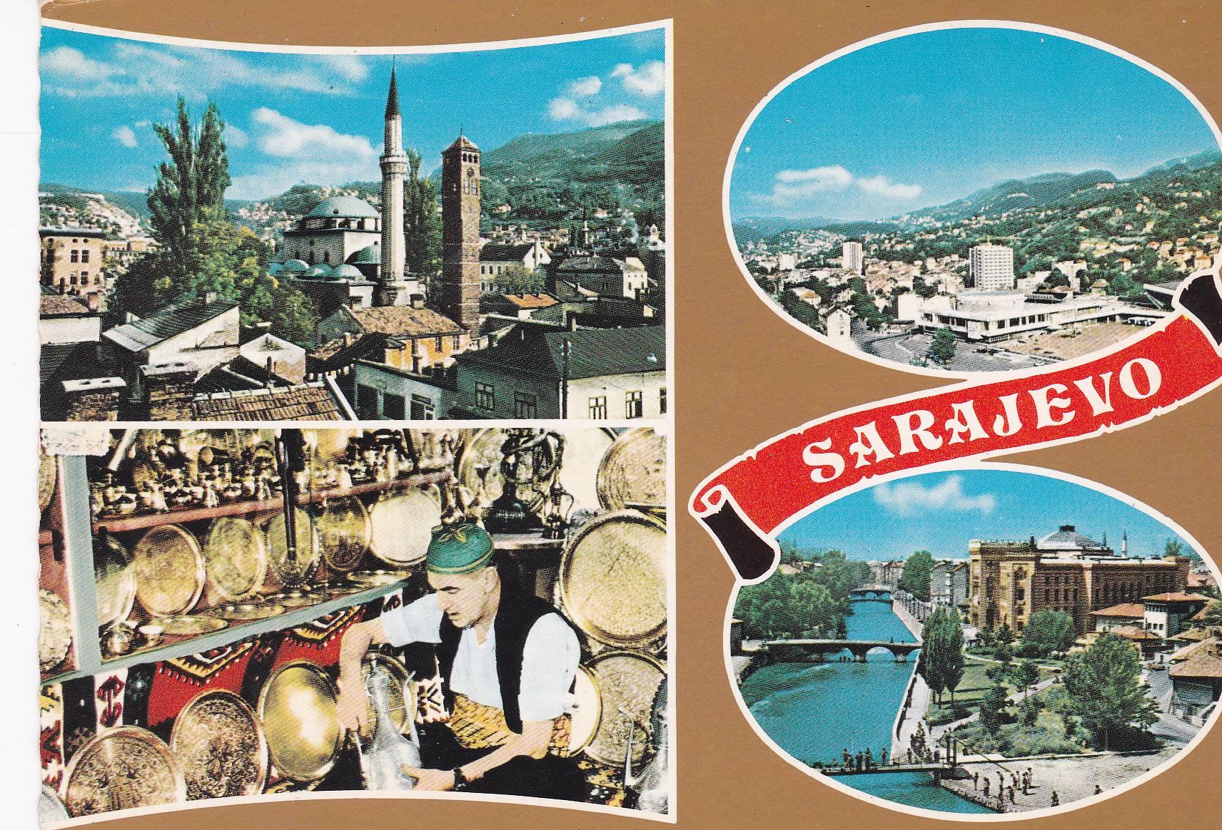 POSTAL B6984: SARAJEVO: DIFERENTES ASPECTOS