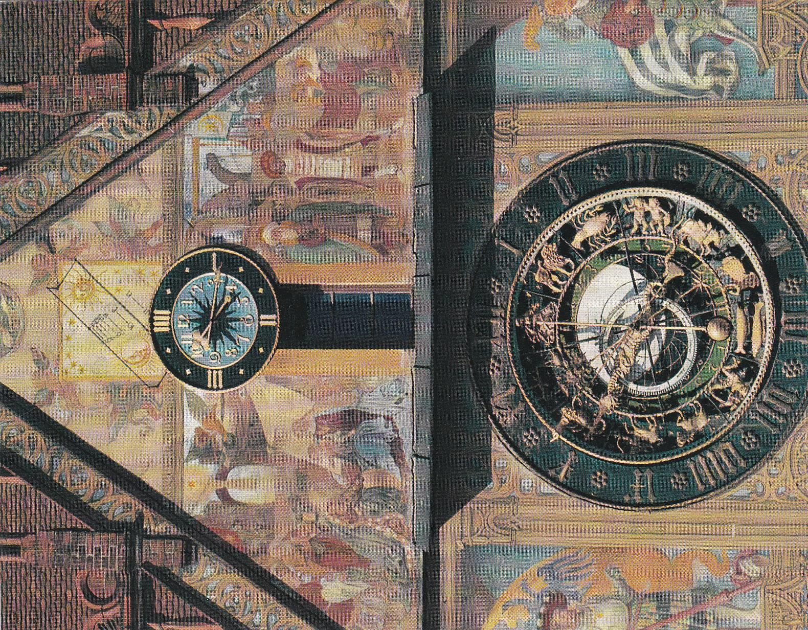 POSTAL B6992: ALEMANIA: FRANKFURT. DETALLE RELOJ CASA ULMER