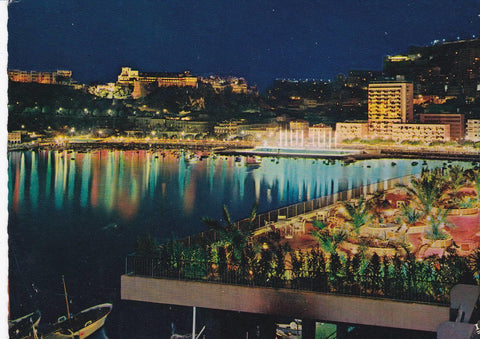 POSTAL B7001: MONACO: VISTA AEREA DEL PUERTO
