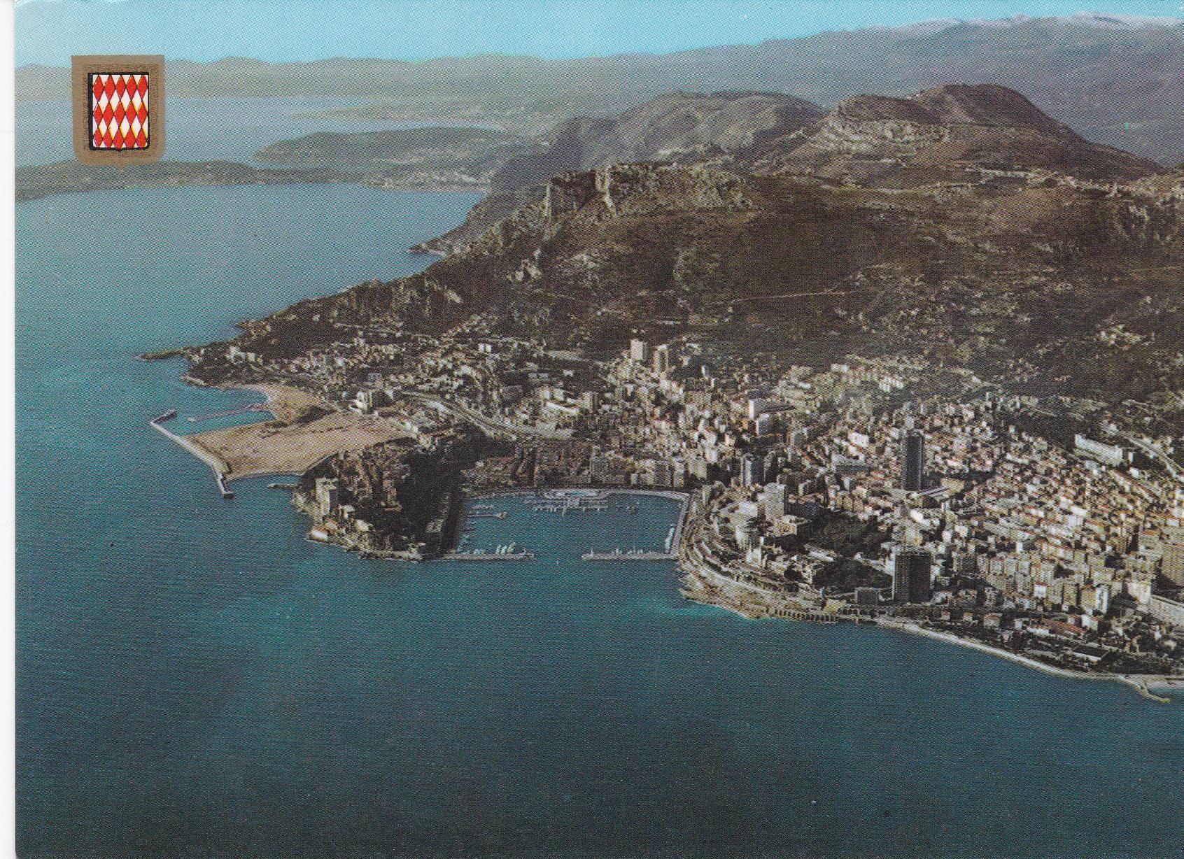 POSTAL B7007: MONACO: VISTA AEREA