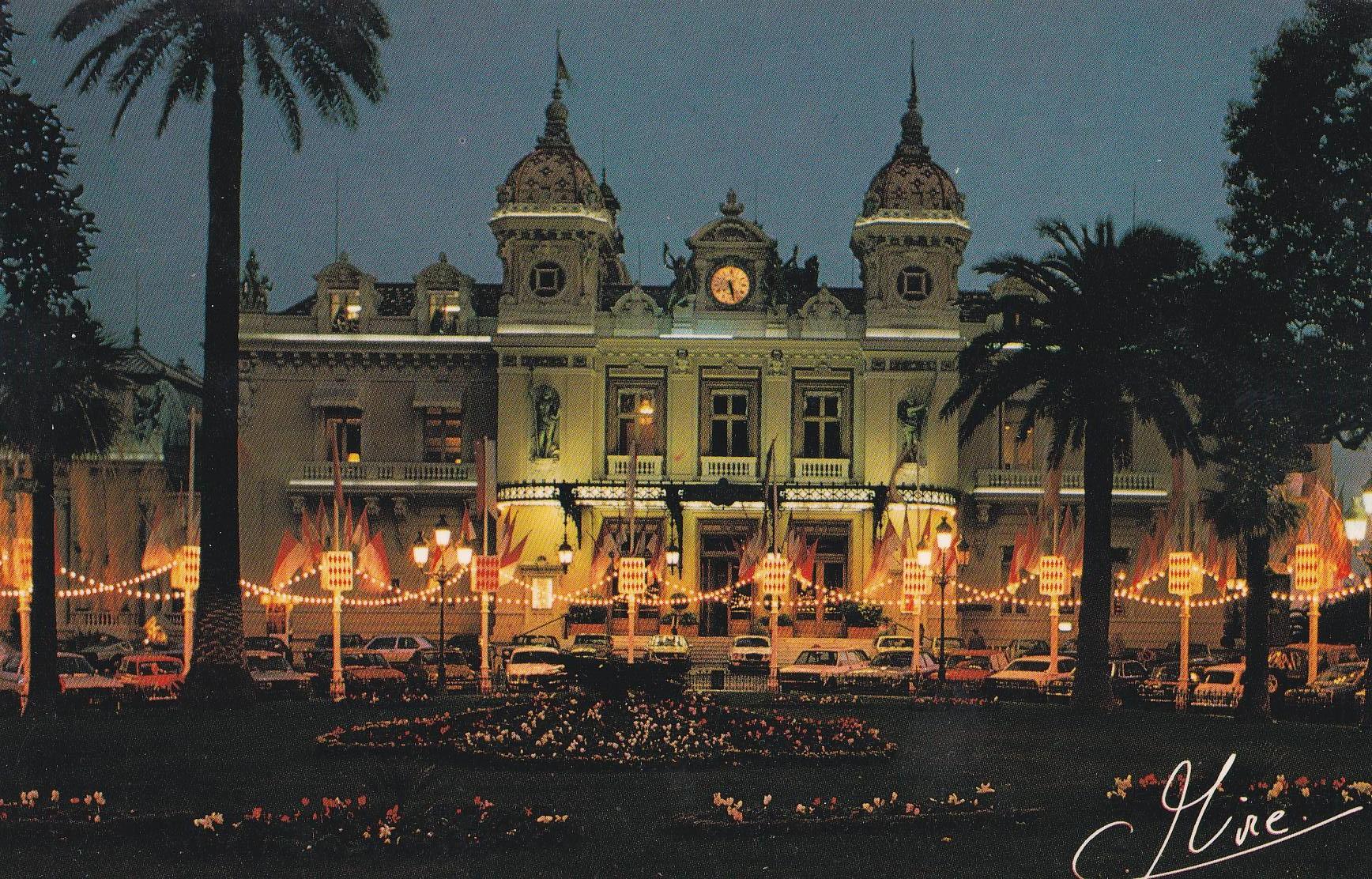POSTAL B7009: MONACO: CASINO VISTA NOCTURNA