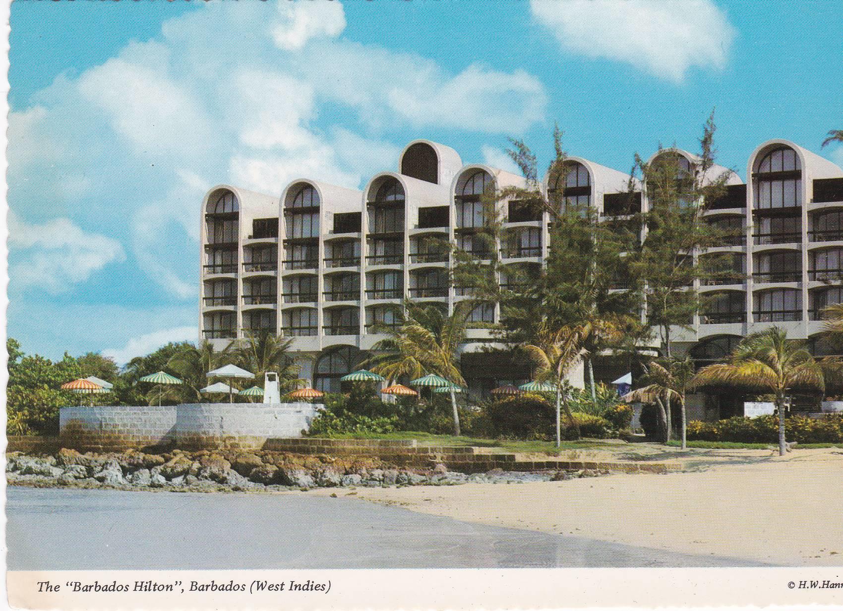 POSTAL B7028: BARBADOS: HOTEL HILTON