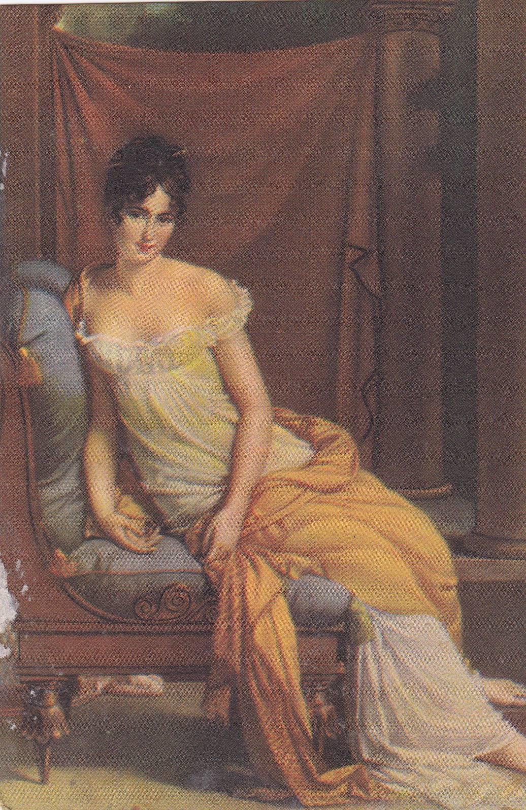 POSTAL B7084: RETRATO DE UNA CORTESANA. OLEO