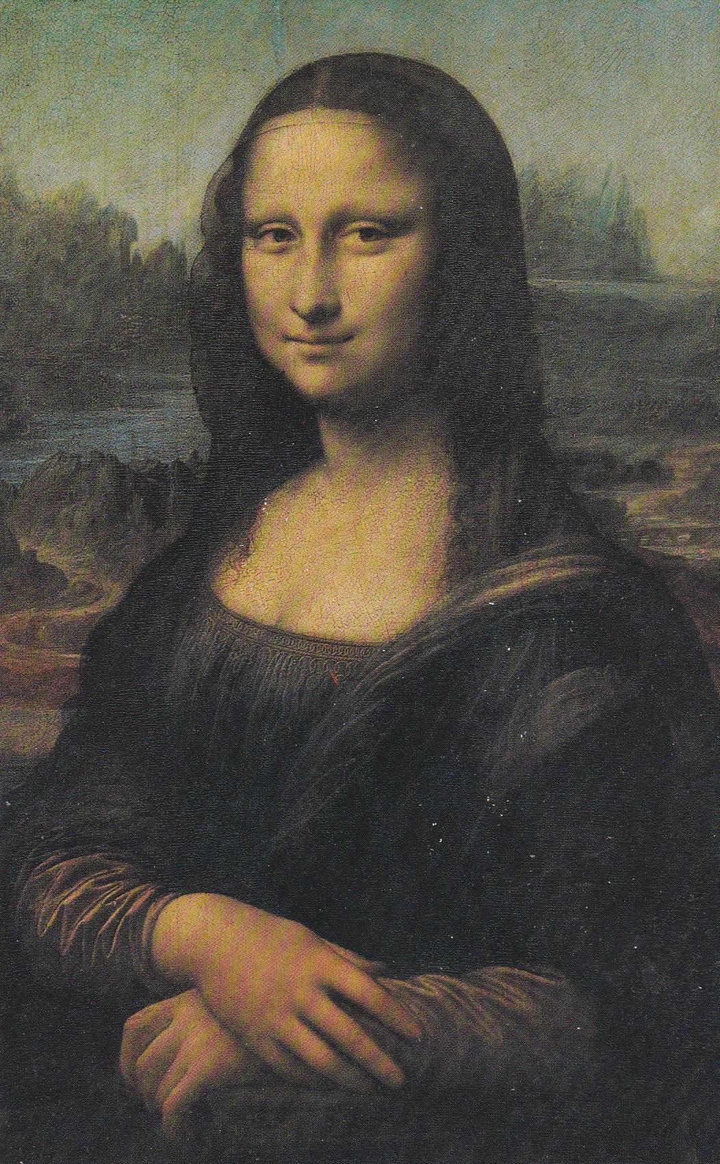 POSTAL B7087: LEONARDO DA VINCI: LA GIOCONDA