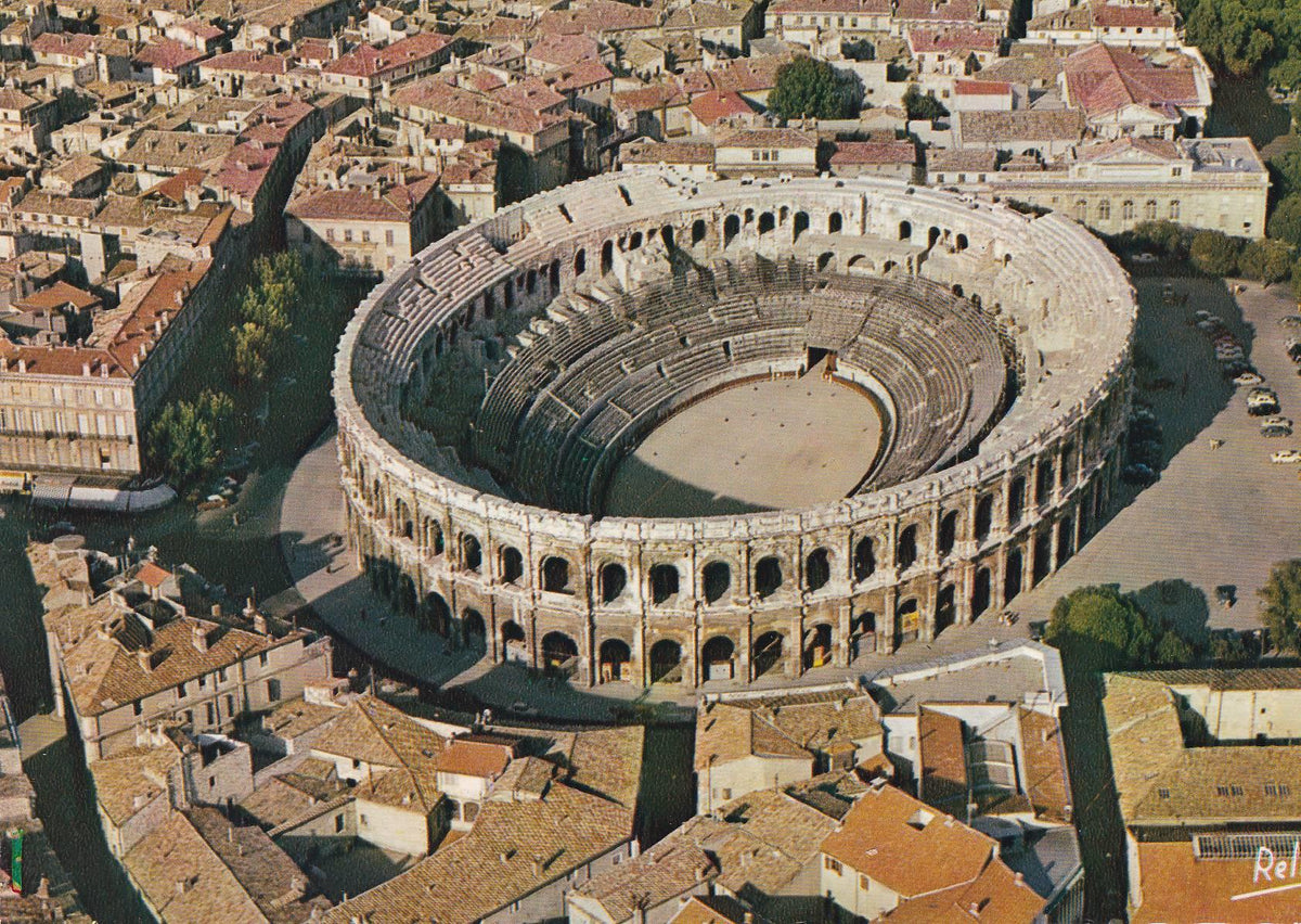 POSTAL B7088: NIMES: VISTA AEREA