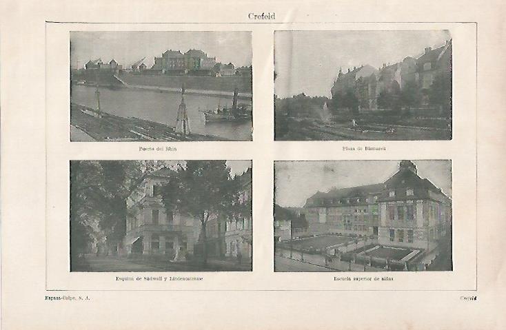 LAMINA ESPASA 29709: Vistas de Krefeld Alemania