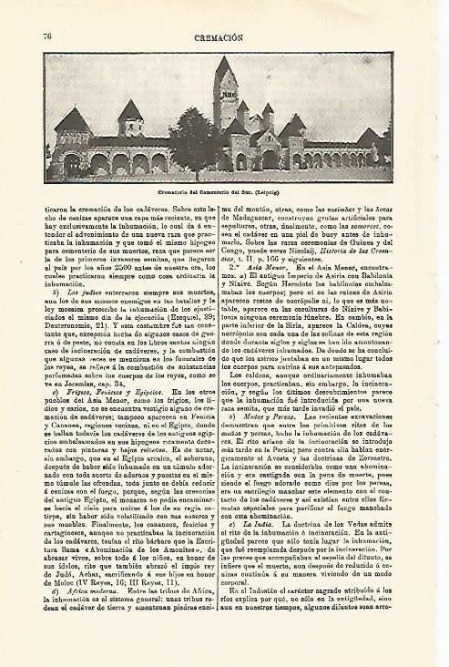 LAMINA ESPASA 29712: Crematorio del cementerio de Leipzig