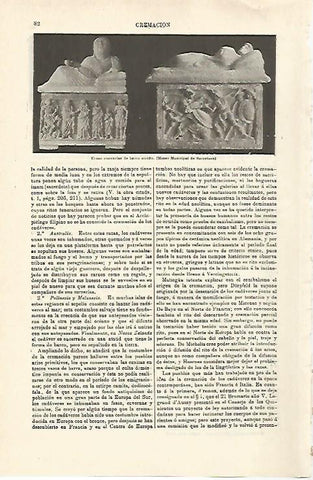 LAMINA ESPASA 29716: Urnas cinerarias del Museo de Barcelona