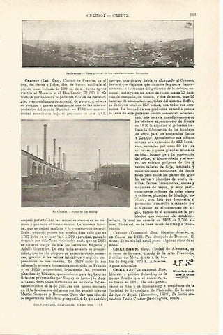 LAMINA ESPASA 29726: Abastecimientos Schneider en Le Creusot