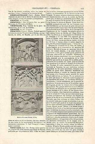 LAMINA ESPASA 29740: Martirio de San ta Cristeta en Avila