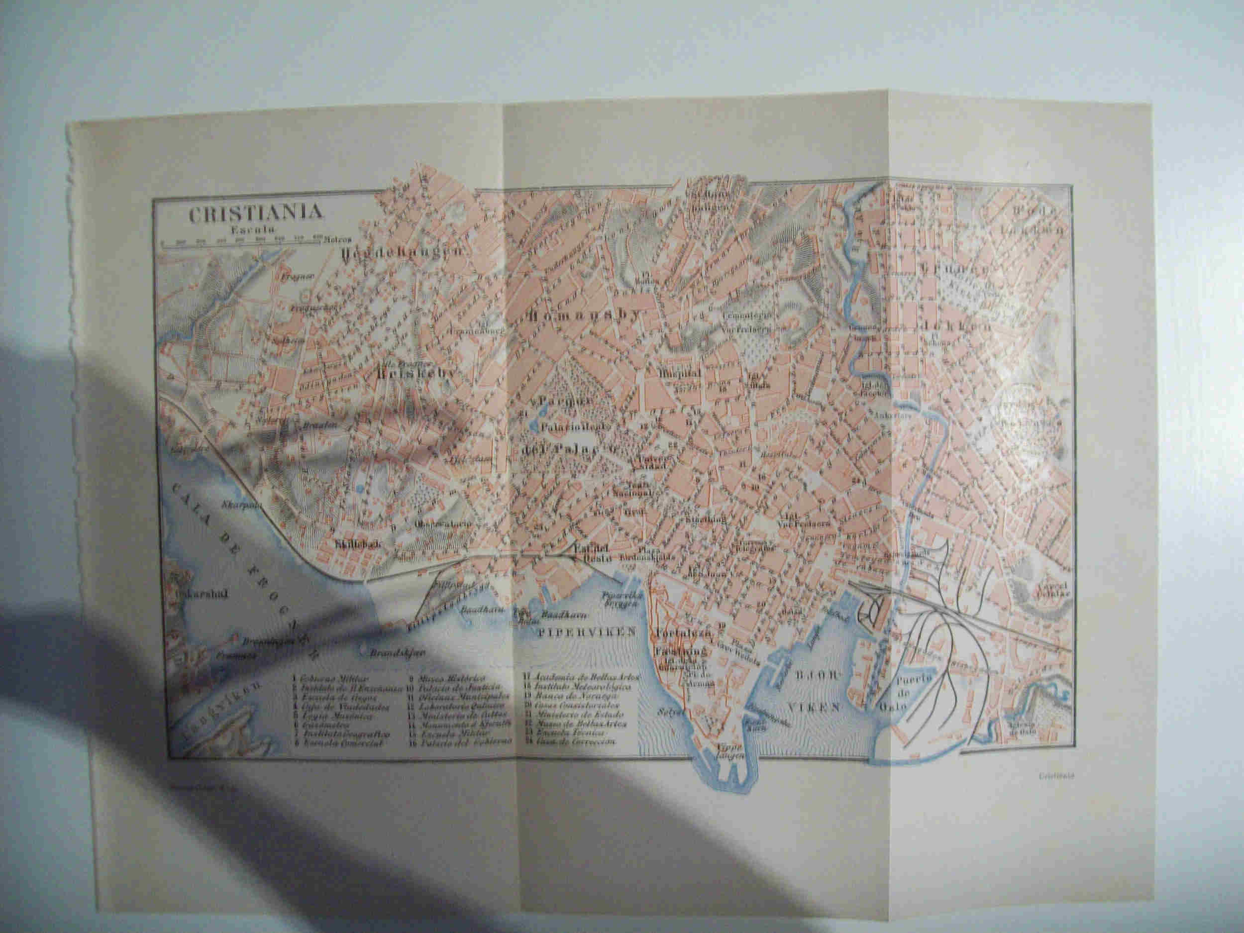 LAMINA ESPASA 29741: Plano de Cristiania Noruega