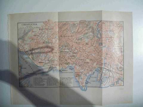 LAMINA ESPASA 29741: Plano de Cristiania Noruega