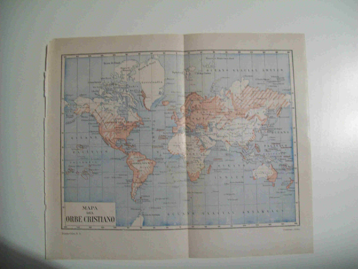 LAMINA ESPASA 29746: Mapa del Orbe Cristiano