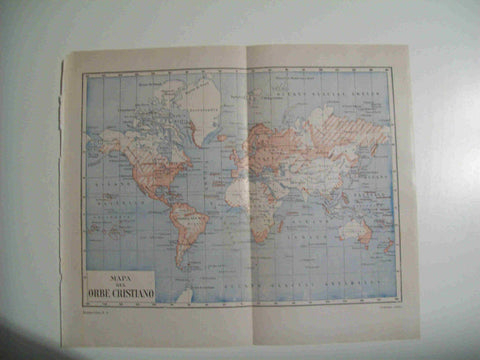 LAMINA ESPASA 29746: Mapa del Orbe Cristiano