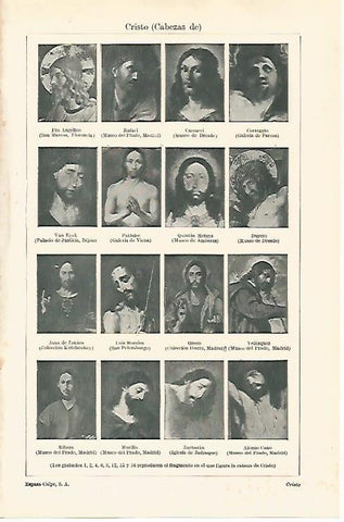 LAMINA ESPASA 29756: Cabezas de Cristo