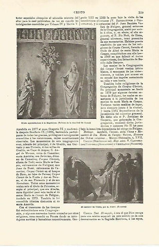 LAMINA ESPASA 29760: Cristo con la Magdalena relieve de la Catedral de Autun