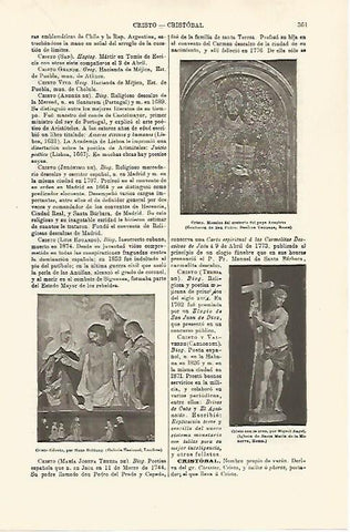 LAMINA ESPASA 29761: Cristo con la cruz por Miguel Angel