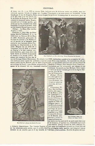LAMINA ESPASA 29762: San Cristobal por Memling