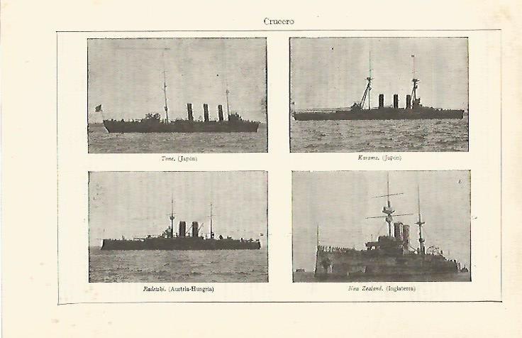 LAMINA ESPASA 29772: Tipos de Cruceros