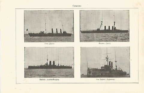 LAMINA ESPASA 29772: Tipos de Cruceros