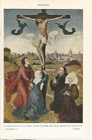 LAMINA ESPASA 29779: La Crucifixion por R. van der Weyden
