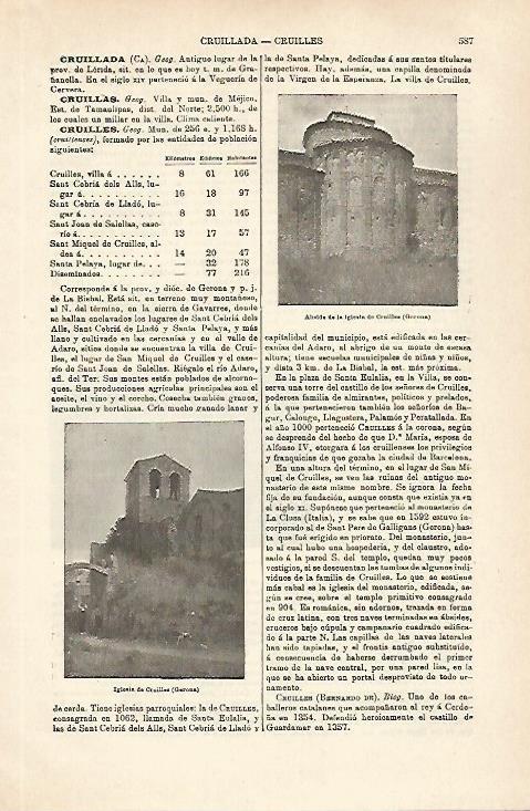 LAMINA ESPASA 29782: Iglesia de Cruilles Girona