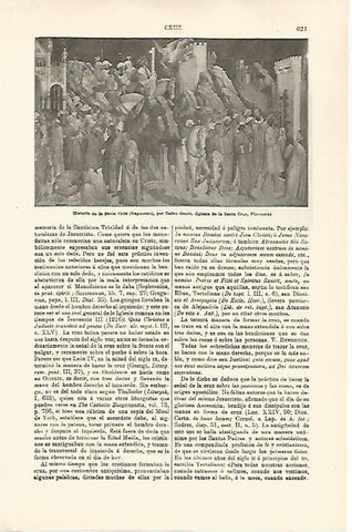 LAMINA ESPASA 29792: Historia de la Santa Cruz por Tadeo Gaddi