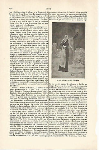 LAMINA ESPASA 29794: La Cruz Roja por Puvis de Chavannes