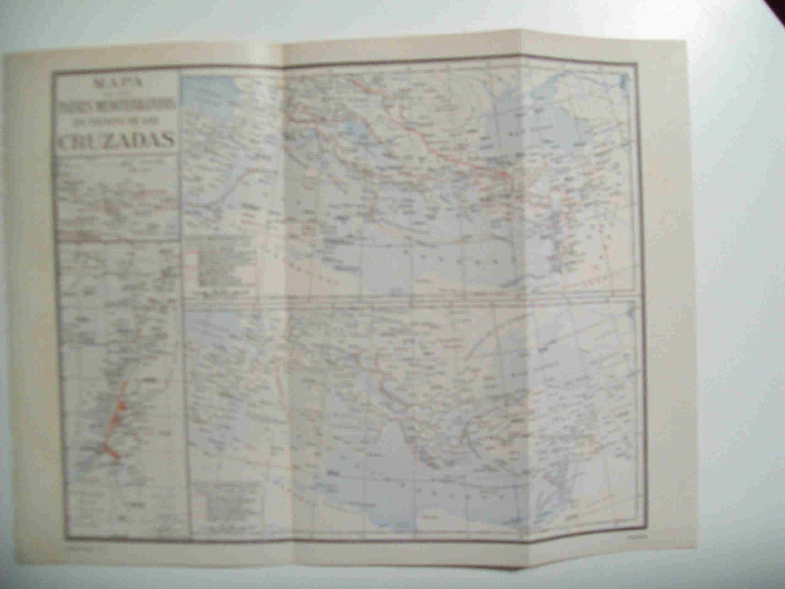 LAMINA ESPASA 29801: Mapa del Mediterraneo en tiempos de las Cruzadas