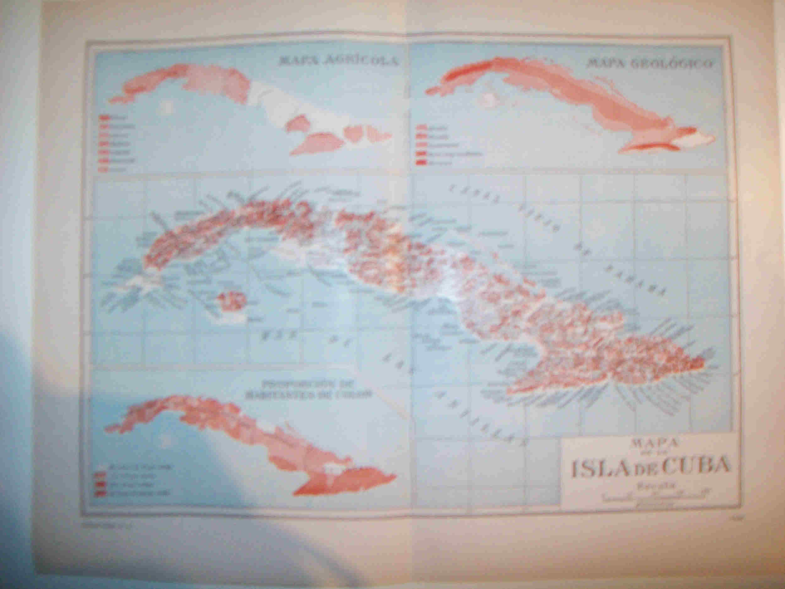LAMINA ESPASA 29811: Mapa de la isla de Cuba