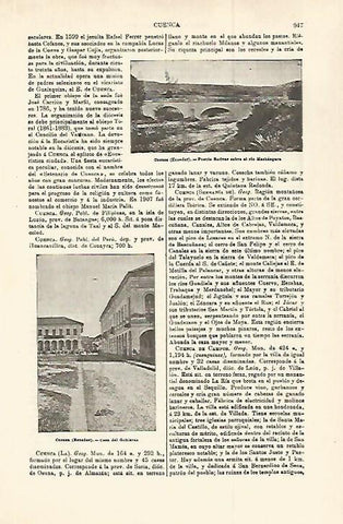 LAMINA ESPASA 29834: Puente Bolivar en Cuenca Ecuador