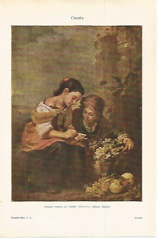 LAMINA ESPASA 29835: Echando cuentas por Murillo