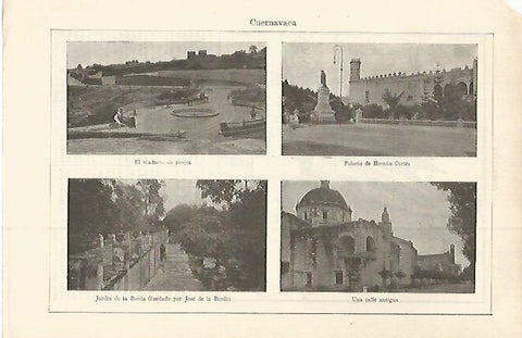 LAMINA ESPASA 29836: Vistas de Cuernavaca Mexico