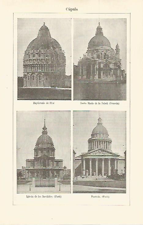LAMINA ESPASA 29866: Cupula en Pisa Venecia y Paris