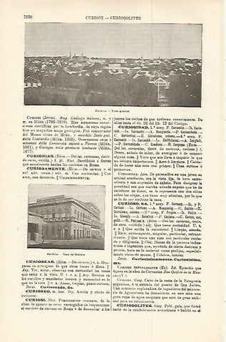 LAMINA ESPASA 29874: Vista y Casa de Correos de Curitiba Brasil