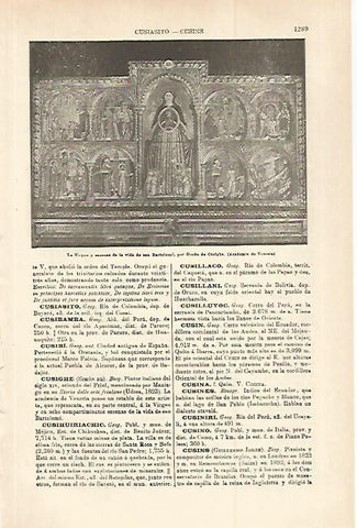 LAMINA ESPASA 29880: La Virgen por Simon de Cusighe