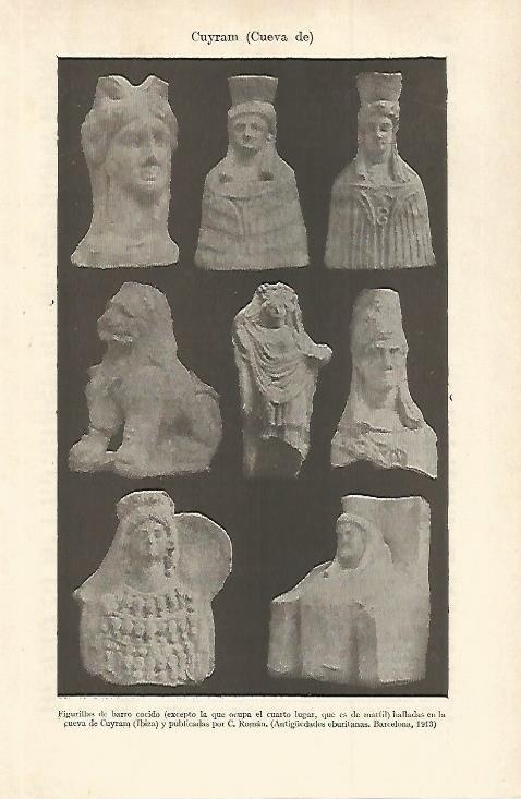 LAMINA ESPASA 29887: Figurillas de la Cueva de Cuyram Ibiza
