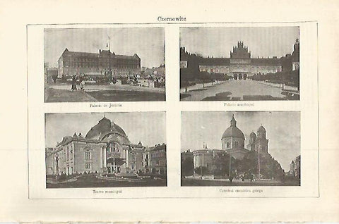 LAMINA ESPASA 29895: Palacios de Czernowitz Ucrania