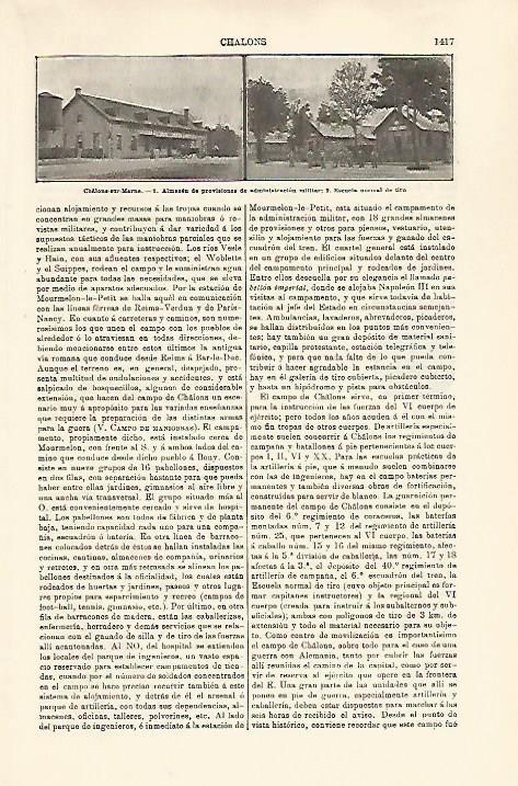 LAMINA ESPASA 29903: Almacen militar en Chalos sur Marne Francia