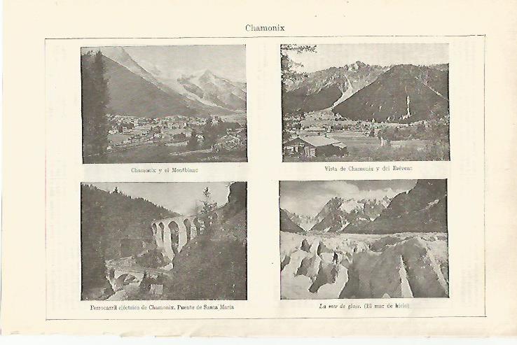 LAMINA ESPASA 29913: Vistas de Chamonix Francia